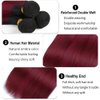 Burgundy Bundles Human Hair Ombre Straight Bundles Peruvian 1B99J Bundles Remy Hair Unprocessed Virgin Hair 3 Bundles 14 16 18 Inch Burgundy Straight Bundles Hair Extensions 300g