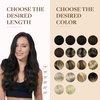 GOO GOO Clip in Hair Extensions Real Human Hair, 16inch 130g 9Pcs, 1 Jet black, Remy Human Hair Extensions Clip ins for Women, Natural Human Hair