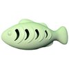 Naiadiy Interactive Cat Toothbrush Teething Treat-Dispensing Toy, Fish-Shaped Food-Grade Silicone, Ideal for Cat Dental Care and Self-Entertainment, (Green)