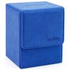 Sanseking Card Deck Box for MTG Commander Deck Box fits 100+ Single Sleeved Cards Lamb Leather Card Box Magic Card Boxes for MTG TCG CCG (Vertical,Dark Blue)