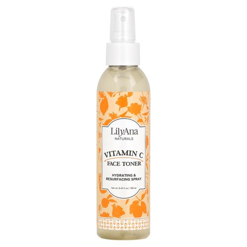 LilyAna Naturals Vitamin C Toner - Toner for Face - Facial Toner and Pore Minimizer for Women and Men - 6oz