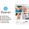 Duerer Arthritis Compression Gloves Women Men for RSI, Carpal Tunnel, Rheumatiod, Tendonitis, Fingerless Gloves for Computer Typing and Dailywork (Gray, M)