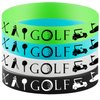 48PCS Golf Rubber Bracelets Silicone Wristbands Party Supplies -Sport Themed Birthday Baby Shower Party Decorations Party Favors