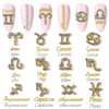 DANNEASY 36pcs Zodiac Nail Charms Nail Letter Charms Nail Rhinestones Gems Alloy Nail Jewels 3D Nail Art Charms Virgo Leo Aries Taurus Gemini Capricorn Nail Decoration Jewelry for Acrylic Nails