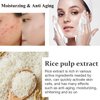 Rice Facial Cleanser, Gentle Face Cleanser, Foaming Face Wash with Silicone Brush, Hydrating Face Wash with Amino Acid, Foaming Face Wash for Sensitive Skin, Facial Cleansing Washes for Acne Dry Skin
