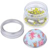 eZAKKA Pin Cushion, Sewing Pins for Sewing with Needle Pin Holder and Glass Bottle 200 Pieces Pearl Needles Quilting Pin Cushion Kit