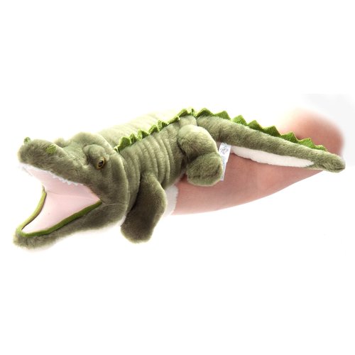 The Petting Zoo Alligator Hand Puppet Stuffed Animal Plushie, Gifts for Kids, Puppetz Animals, Alligator Interactive Puppets Plush Toy 20 Inches