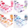 Flowers Nail Art Foil Transfer Stickers Decals, Holographic Floral Nail Art Design, Sky Starry Paper Transfer Foils Nails Supplies for Women Girls Manicure Decoration Nail Accessories Set(10 Sheets)