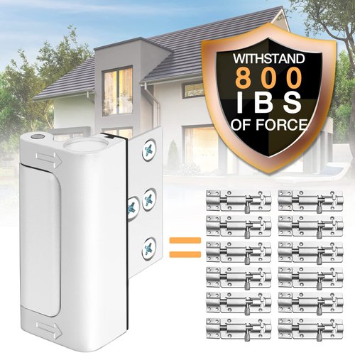 Door Lock for Front Door Kids Safety - Home Security Door Reinforcement Lock Child Proof Locks for Doors Latches for Top of Door Inside Childproof Flip Lock for Night Bedrooms Apartment Add Extra Lock