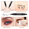 AVIERLL Winged Eyeliner Stamp-2 Pens, Smudge Proof Waterproof Long Lasting quick flick wingliner, Vamp Style Wing Eye Liner Pen Black (Left and Right)