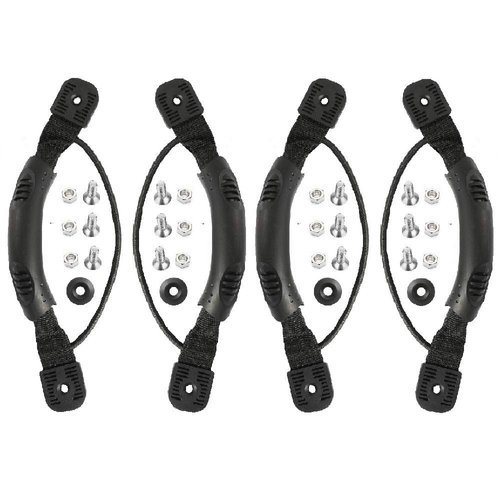 Anndason 4 Pcs Black Kayak Canoe Boat Side Mount Carry Handles/Paddle Park Kayak Handles and Hardwares