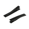 MAHAVIMOKSA 30pcs Black Flat Single Prong Alligator Hair Clips for DIY Craft (60MM/2.35")