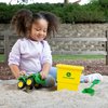 John Deere Sandbox Toy Set - Includes Dump Truck Toy, Bucket and Beach Shovel - Toddler Outdoor Toys and Farm Toys - Summer Kids Sand Toys - Green - 3 Count