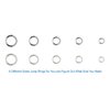 Anezus Jump Rings for Jewelry Making Supplies with Jump Ring Pliers (1200Pcs Dull Silver and Bright Silver)