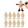 ZPSHYD Wooden Robot Figure, 10PCS Unfinished Wooden Robot Wood People Shapes Figures for DIY Painting Arts Crafts Gift for Children