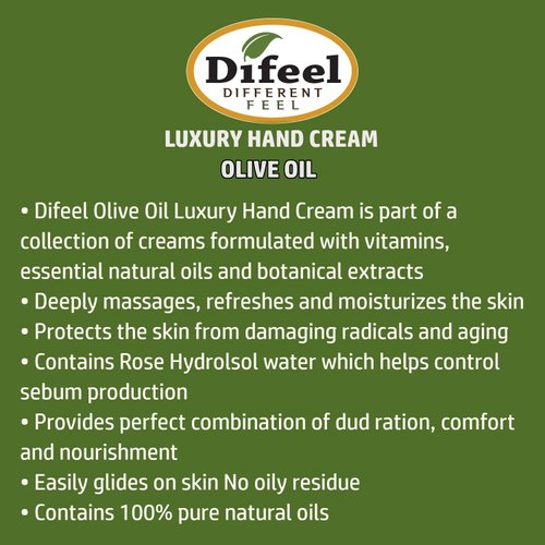 Difeel Olive Hand Cream 1.5 ounce