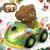 NQD Dinosaur Toys for Kids 3-5,Remote Control Car for Toddlers,2.4GHz Monster Trucks for Boys Girls with Light & Music, Dinosaur Toys Gift for Kids Boys Girls 1 2 3 4 5 6 Christmas Birthday