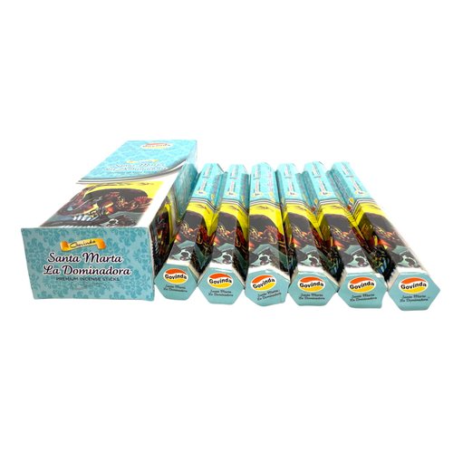 Govinda Incense - Santa Marta La Dominadora - 120 Incense Sticks, Masala Coated Incense