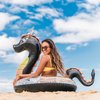 Inflatable Sea Dragon Pool Tube 40 Inch with Glitter Fun Swim Ring by PoolCandy for Kids & Adults.