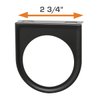 GlowShift Universal Black Single Gauge Mounting Bracket Pod - Fits Any Make/Model - Mounts (1) 2-1/16" (52mm) Gauge Under The Vehicle's Dashboard
