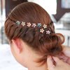 CUBACO 12pcs Mini Flower Hair Clips for Girls, Small Hair Decoration for Girls Hair Accessories for Girls