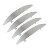 4pcs 4.3 Inches Long Shiny Bow-shaped Metal Blade Barrettes Hair Barrettes for Thick Hair Chic Hair Clips for Styling Long Hair, (Silver)
