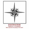 Explorer's Compass Wall Art Stencil - Reusable Stencils for Walls - Stencils for DIY Wall Decor - Childrens Room DIY Decor - by Cutting Edge Stencils (Small)