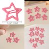 Paderison 10Pcs Pink Star Hair Clips for Girls Kawaii Hair Accessories for Women Y2k Snap Star Hair Barrettes Non Slip Star Clips for Kids Metal Star Hair Clips Y2K 2000s Rave Accessories
