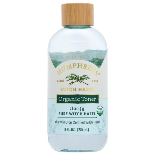Humphreys Organic Toner, Pure Witch Hazel, USDA Certified Organic, 8 Fl Oz (Pack of 1)