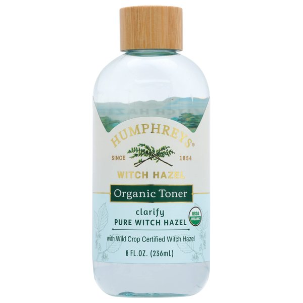 Humphreys Organic Toner, Pure Witch Hazel, USDA Certified Organic, 8 Fl Oz (Pack of 1)