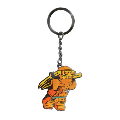 LEGO Ninjago Arin (53336) Enamel Keychain for Car Keys, Backpack, Purse, Beach Bag, made of zinc alloy & enamel, includes metal keyring. Keychain total length is 4.5 inches.