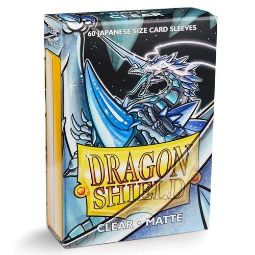 Dragon Shield Matte Mini Japanese Clear 60 ct Card Sleeves Individual Pack …