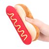 Jeanoko Hot Dog Toy Exquisite Design Food Shape Stuffed Toy Squeezable Soft Plush Dog Toy Soft Plush Hot Dog Shape for Cats Dogs