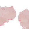 2Pcs Rose Quartz Eye Mask, Jadestone Eye Patch Reduce Facial Edema Relieve Eye Strain Heart Shaped Stone Eye Pad for Massage Facial Cooling Mask