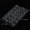 Wobe 600pcs (25 Sheets) Double-Side Nail Glue Sticker Waterproof Breathable Jelly Double Sided Nails Adhesive Tabs for False Nail Tips Nail Glue Transparent Flexible Fake Nail Glue