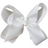 Hair Clips Boutique Hair Bows Alligator Clip for Women Girl Hairpin 6 Inch TSFJ02 (White)