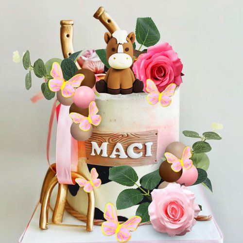 JeVenis Horse Party Decorations For Girls Horse Party Decorations Horse Cake Topper Horse Racing Horse Balloons Western Cowgirl Birthday Party Supplies