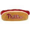 MLB Philadelphia Phillies Plush Dog Toys - Stadium Theme Snacks - Cutest Plush HOT-Dog Toy for Dogs & Cats with Inner Squeaker & Premium Embroidery of Baseball Team Name/Logo