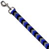 Dog Leash Chevron Blue Black Gray 4 Feet Long 1.5 Inch Wide