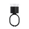 Tattoo Ink Ring Cups,100pcs Microblading Pigment Glue Rings with Sponge Ink Cups Caps Permanent Makeup Tattoo Eyelash Eyebrow Extensions Medium Holder for Tattoo Supplies,Microblading Supplies