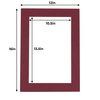 Poster Palooza 11x14 Brown Mat for 12x16 Frame - Precut Mat Board Acid-Free Maroon Crimson 11x14 Photo Matte Made to Fit a 12x16 Picture Frame, Pack of 1 Mat