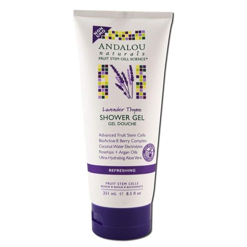 Andalou Naturals Lavender Thyme Shower Gel, Pack of 2