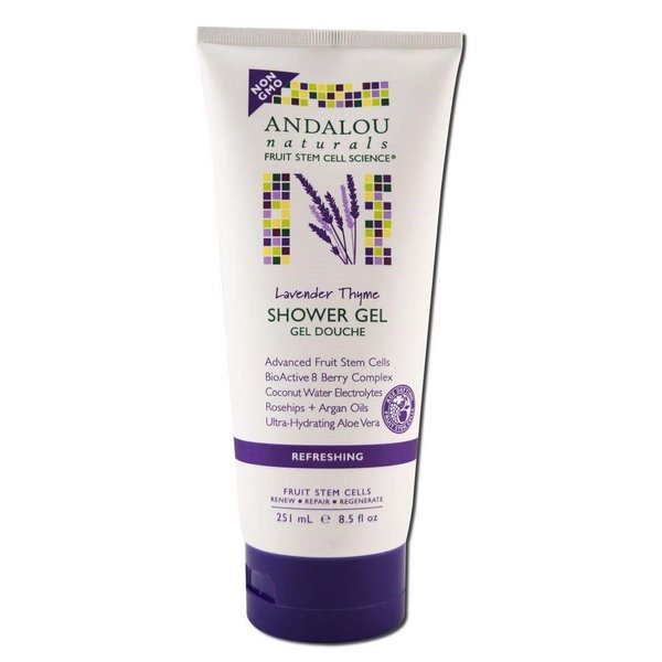 Andalou Naturals Lavender Thyme Shower Gel, Pack of 2