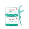 Dental Floss Picks, 2Travel Floss Cases 120 Counts Dental Flossers,Floss Sticks,Tooth Floss,Dental Sticks,Dental Picks Disposable,Teeth Flossers Picks (Pack of 2, 120)