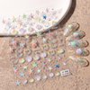 Summer Nail Art Stickers 5D Embossed Ocean Nail Decals Starfish Shell Nail Art Design Hollow Summer Engraving Self Adhesive Acrylic Nail Supplies for Women Girls Manicure Nail DIY Decoration 2 Sheets