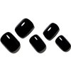 GLAMERMAID Extra Short Press on Nails - Pure Black Fake Nails Short Squoval, Natural Round Square Glue on Nails Glossy Gel, Acrylic Dark False Nail Kits for Women, Reusable Stick on Full Cover Nails