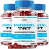 (3 Pack) Primal TRT Gummies, PrimalTRT Gummys Supplement for Men, Advanced Maximum Strength Growth Gummy, Men's Performance Workout Wellness Formula, Mens Vitamin Natural Boost Energy Stamina (180 ct)