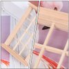 DOITOOL 2PCS Dollhouse Windows 1 12 Scale Wooden Dollhouse Window Frame, Dollhouse Furniture Miniature Window Frames for 1 12 Doll House Furniture Accessories