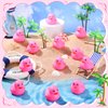 Hungdao 48 Pcs 2 Inch Mini Rubber Ducks for Kids Children Party Favors Bulk Bath Ducks Summer Pool Floating Toys Rubber Ducks Birthday Gifts for Boys Girls Baby Shower Supplies (Pink)