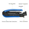 Hiija RG6 Compression Tool Coax Cable Crimper Kit RG6 RG11 RG59 F81 with 20PCS F Compression Connectors - BlueYellow